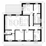 Bungalow 130 mit ELW Grundriss 128qm