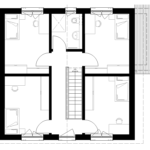 Eineinhalbgeschosser 130 D Grundriss OG 133qm