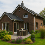 Eineinhalbgeschosser 150 A Gartenansicht