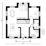 Stadtvilla 110 B Grundriss EG 110qm