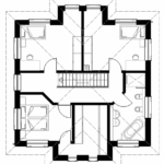 Stadtvilla 110 B Grundriss OG 110qm