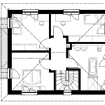Stadtvilla 120 E Grundriss OG 120qm