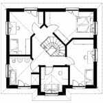 Stadtvilla 150 E Grundriss OG 150qm