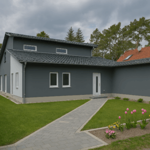 Bungalow 150 Pultdachhaus mit Garage