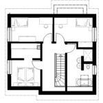 Eineinhalbgeschosser 120 A Grundriss OG 120qm