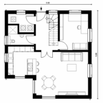 Eineinhalbgeschosser 130 A Grundriss EG 130qm