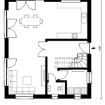 Eineinhalbgeschosser 130 B Grundriss EG 130 qm