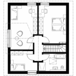 Eineinhalbgeschosser 130 B Grundriss OG 130 qm