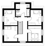 Eineinhalbgeschosser 140 B Grundriss OG 143qm