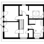 Eineinhalbgeschosser 150 B Grundriss OG 150qm