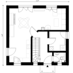 Eineinhalbgeschosser 90 A Grundriss EG 90qm