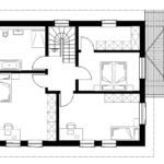 Stadtvilla 150 B Grundriss OG 150qm