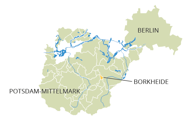 Lage Borkheide