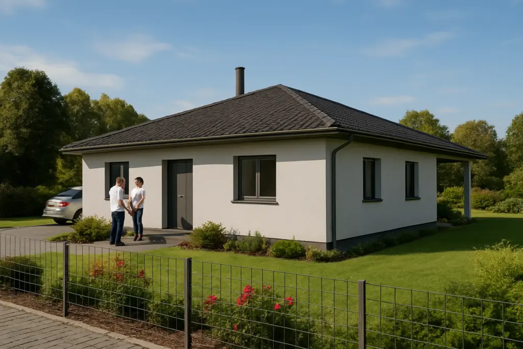 Bungalow 130 B Einfahrt